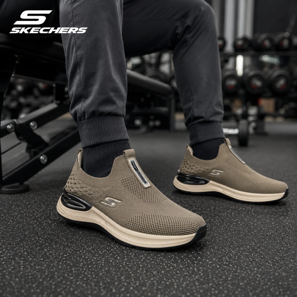 Beige Air Flex | Comfort Walk Skechers