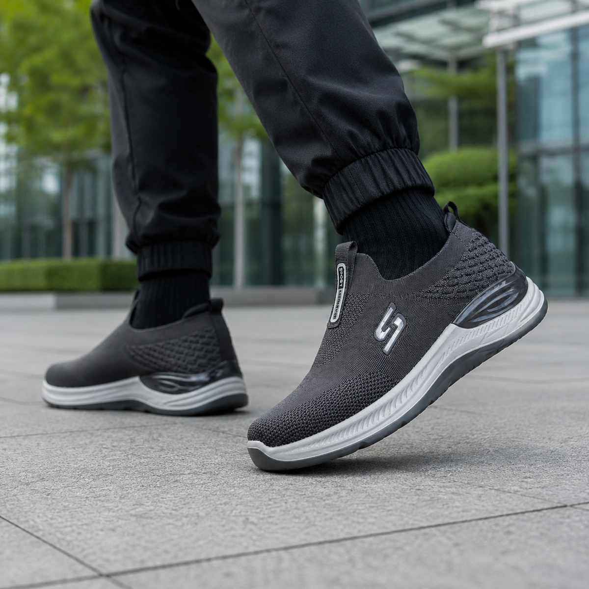 Grey Air Flex | Comfort Walk Skechers