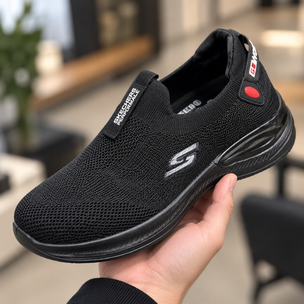 Black Air Flex | Comfort Walk Skechers