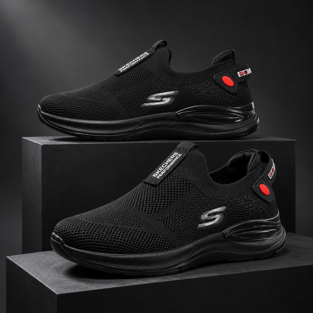 Black Air Flex | Comfort Walk Skechers