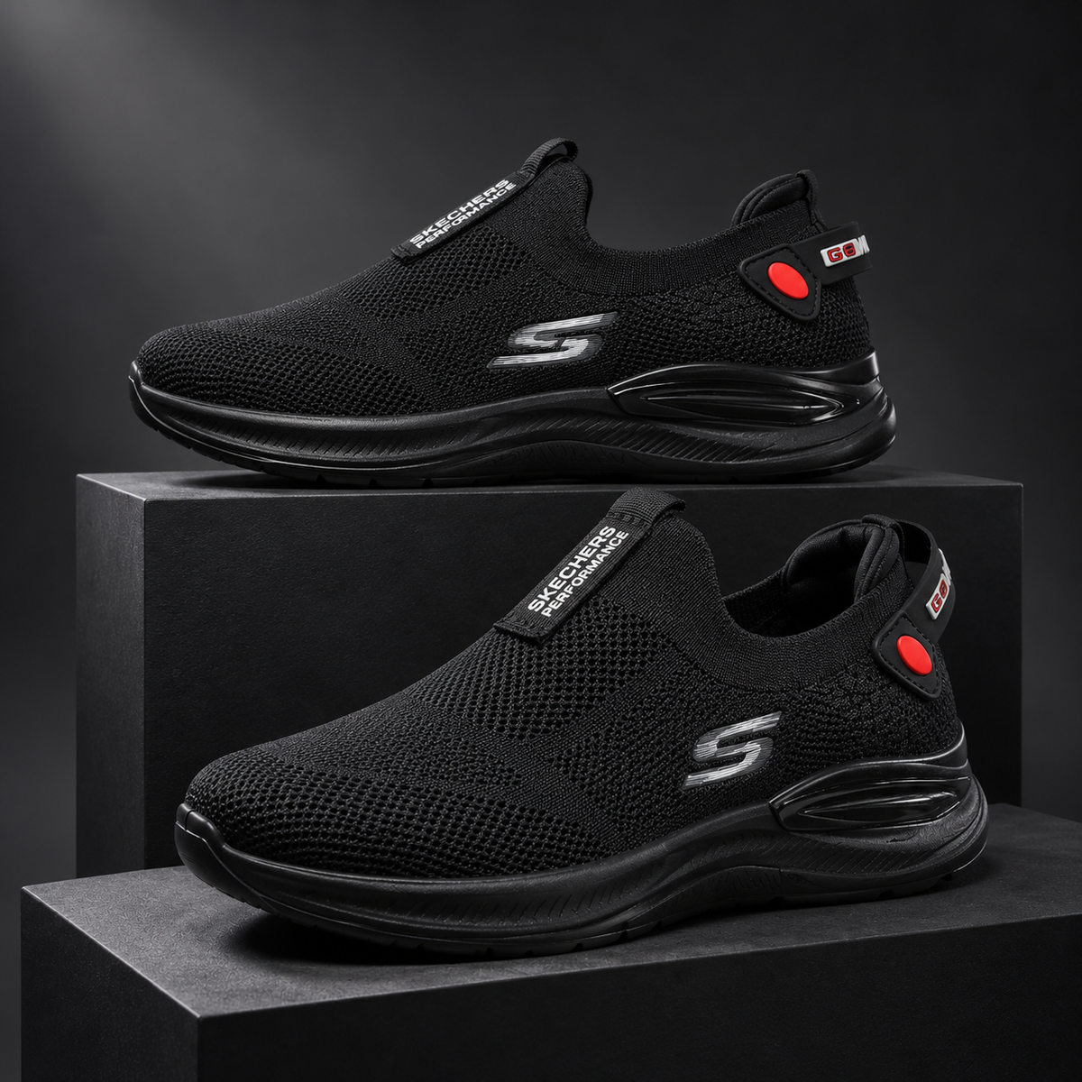 Black Air Flex | Comfort Walk Skechers